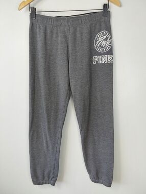 Pink Victoria's Secret Gray Jogger Sweatpant Athlesuire Loungewear